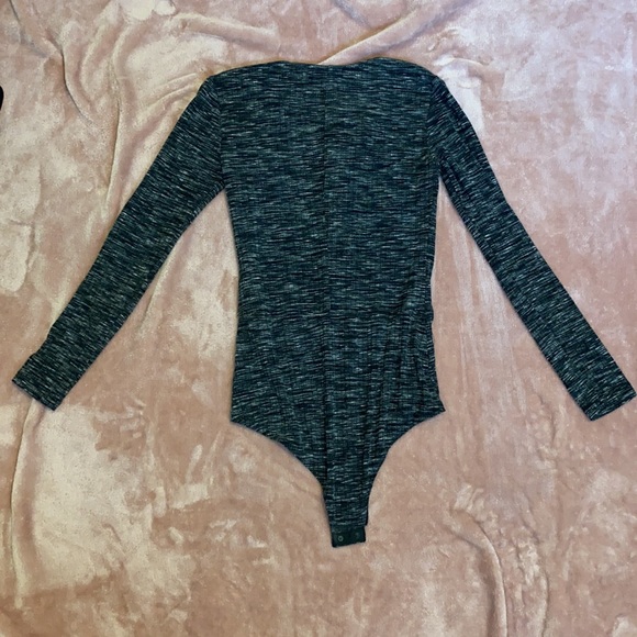 Maddy…k Grey Bodysuit with Ties - Picture 2 of 2